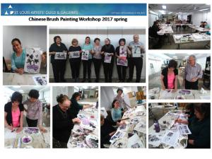 2017 spring Chinese Brush painting workshop at Artist Guild